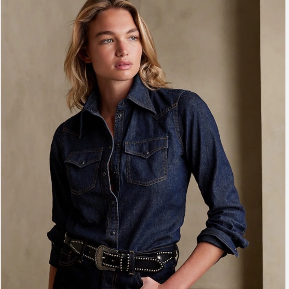 NWT Western Denim Shirt Size XL